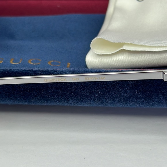 Gucci GG0579OK 002 Eyeglasses Men's Brown/Gold Full Rim Optical Frame 53mm - Picture 12 of 12